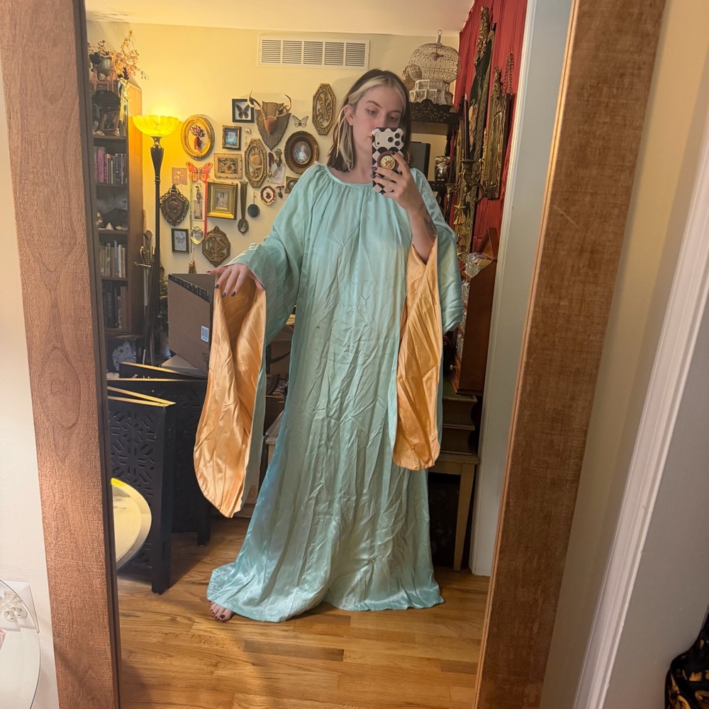 Hand made elven preraphaelite renaissance dress